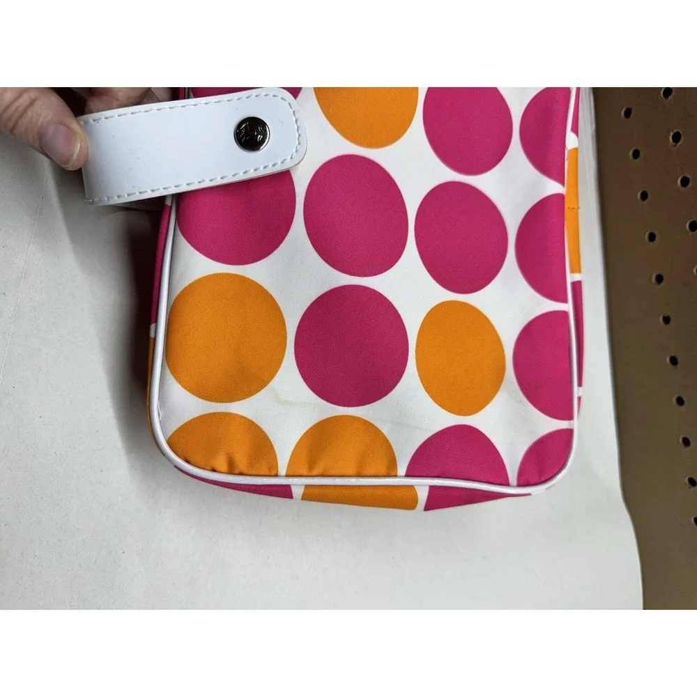 Lancome Hanging Cosmetic Travel Organizer Polka Dot Makeup Toiletry Bag